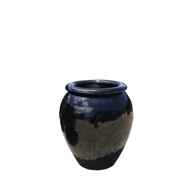 Glazed Blue Water Jar